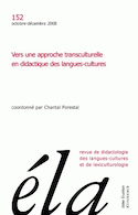 Études de linguistique appliquée, no 152